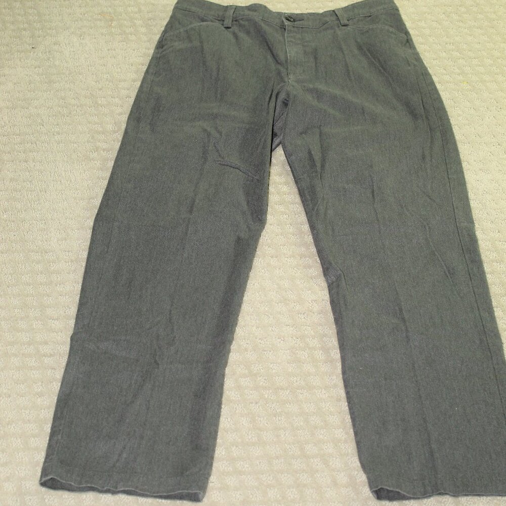 Vintage 90s Lee Women's 14L Relax Straight Leg At The Waist Grey Chino Pants